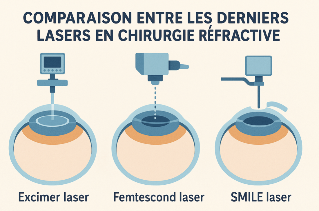 Comparaison entre les derniers lasers en chirurgie réfractive